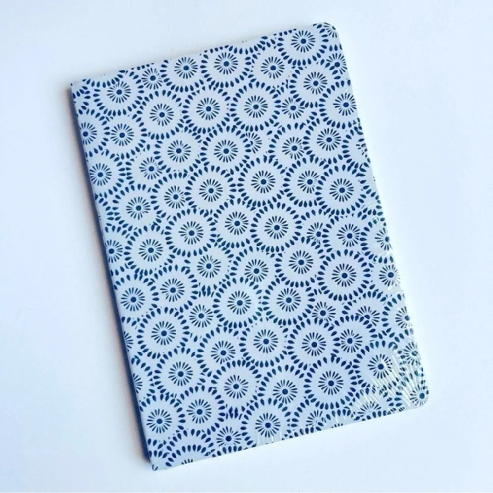 🍒 5/$25 🍒 Faux Leather Journal | Blue Starburst